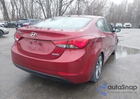 2014 Hyundai Elantra Limited из США, поврежденный, VIN 5NPDH4AE9EH487804